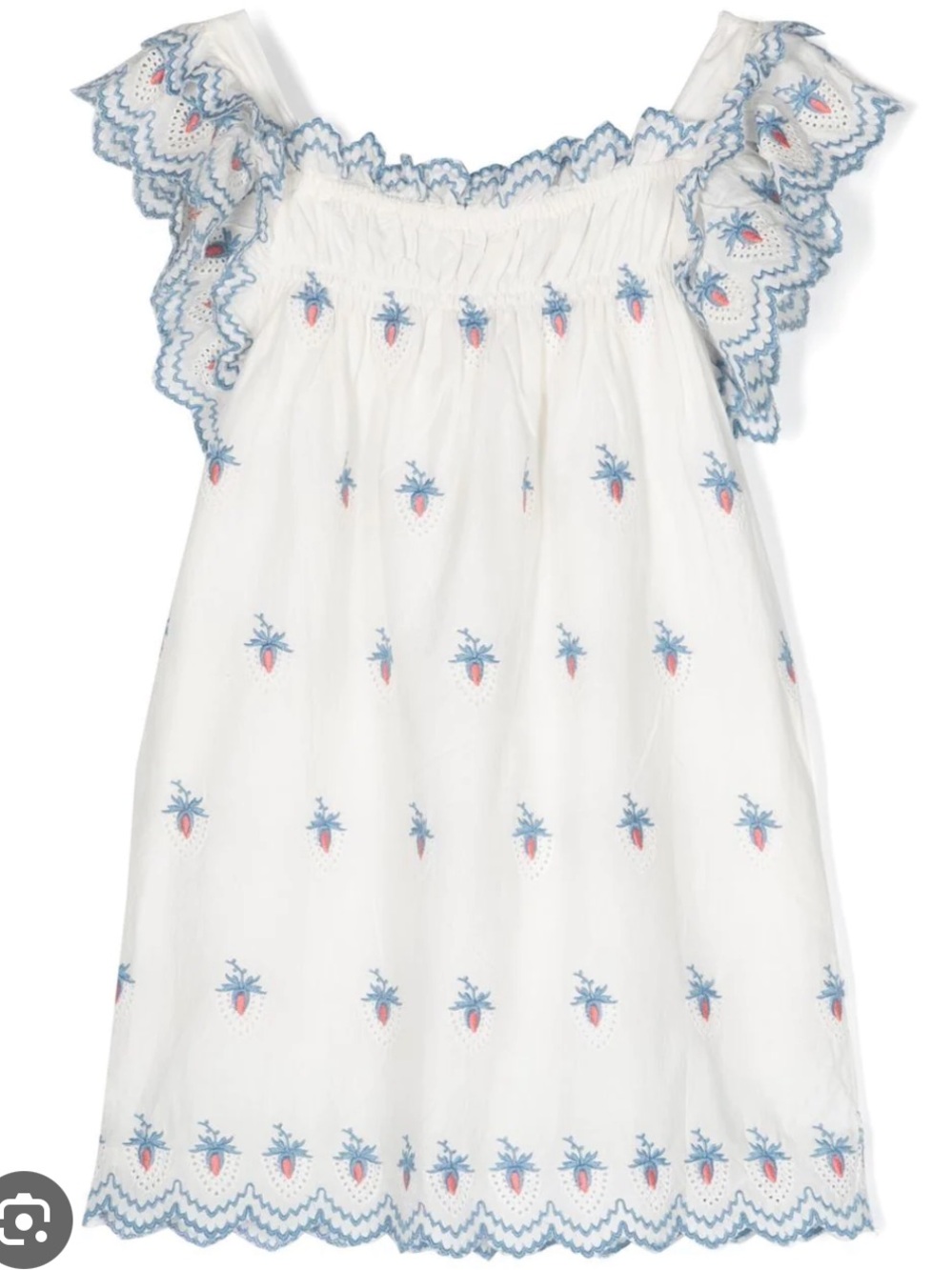 Sea New York White Strawberry Girls Dress 2T NWT